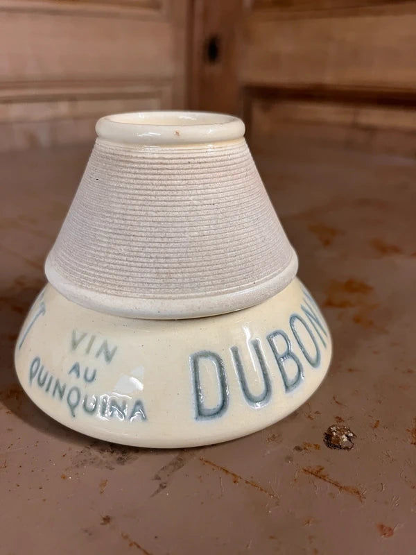 Pyrogène Publicitaire Dubonnet en Céramique – Grattoir Allumettes Bistrot Ancien