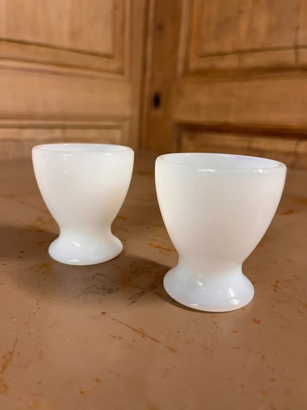 Coquetier Arcopal Fruits de France – Verre Opalin Vintage Années 70 (Lot)