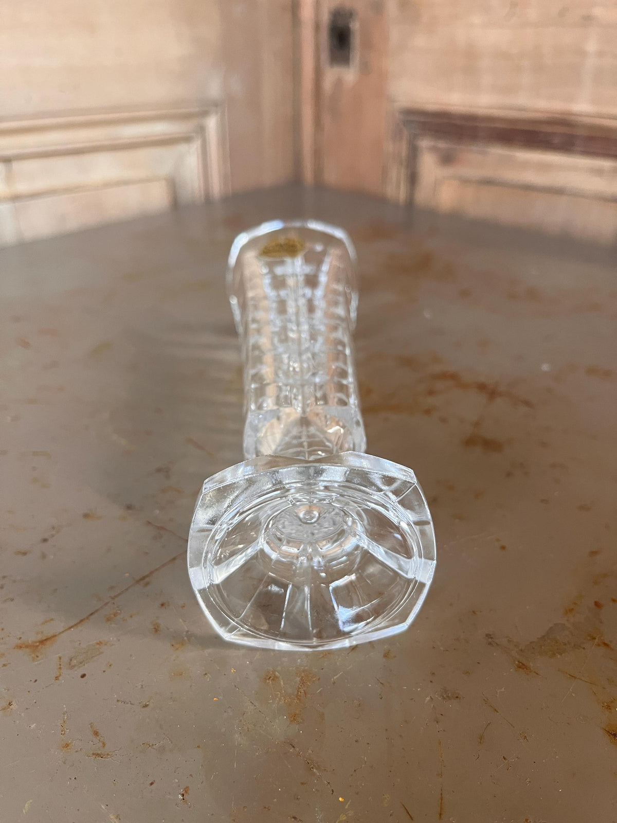 Vase soliflore Cristal d'Arques véritable vintage - L'Heureux Nouveau