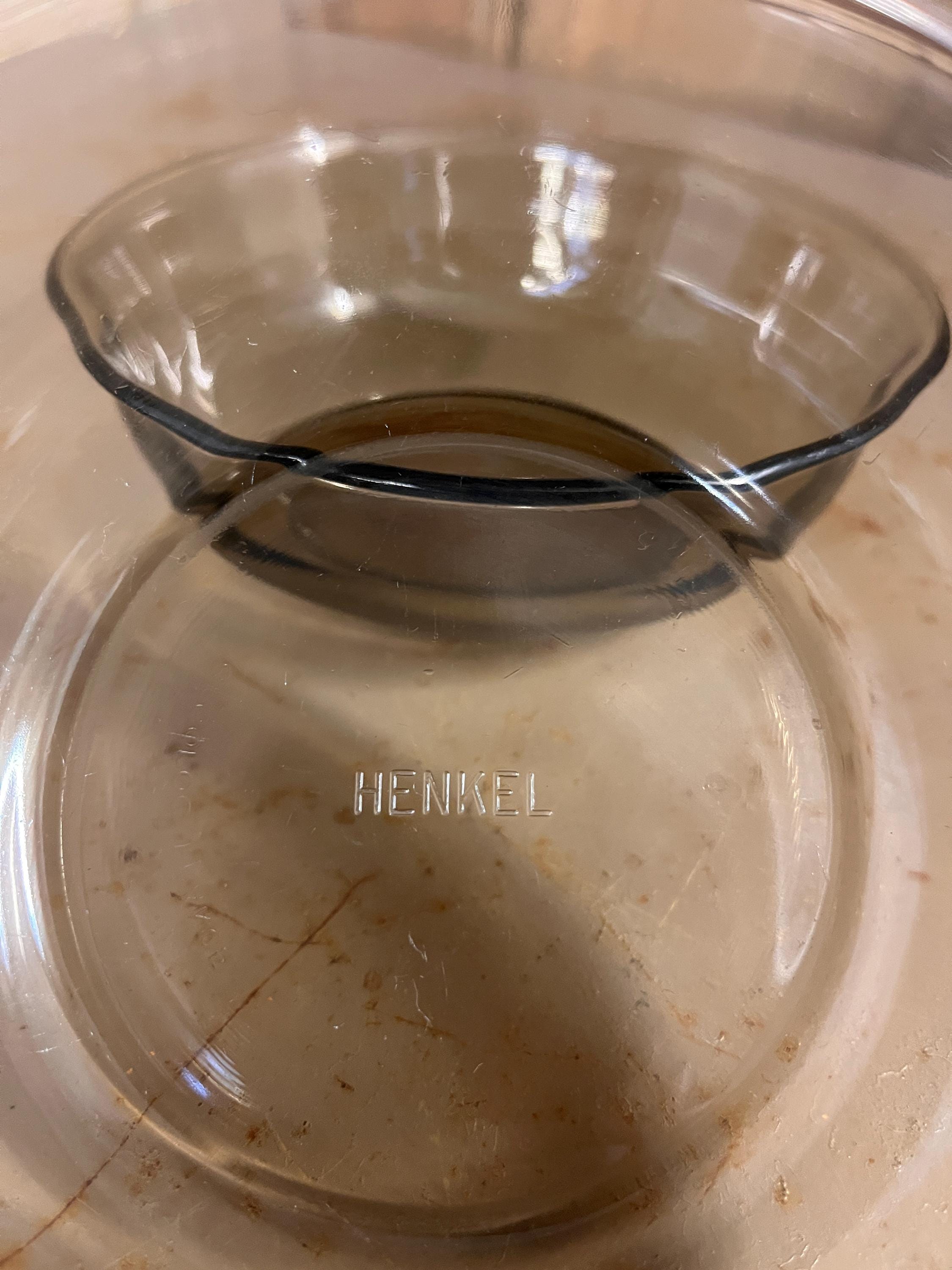 Assiettes creuses / Coupelles Henkel Verre Fumé – Vaisselle Vintage Années 70 (Lot de 2)