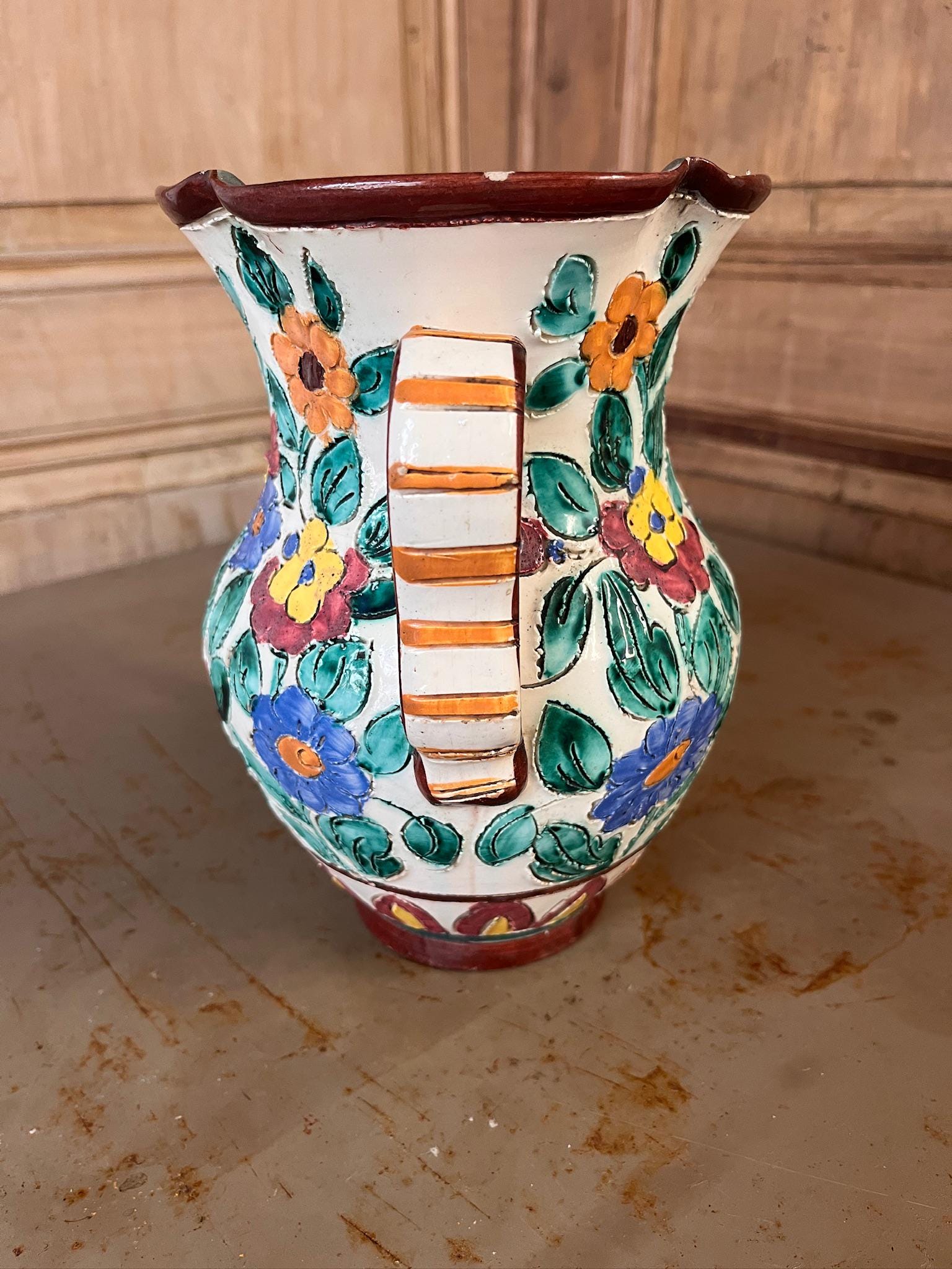 Grand Vase Médicis Vintage Cerart Monaco – Signé & Numéroté – Années 60