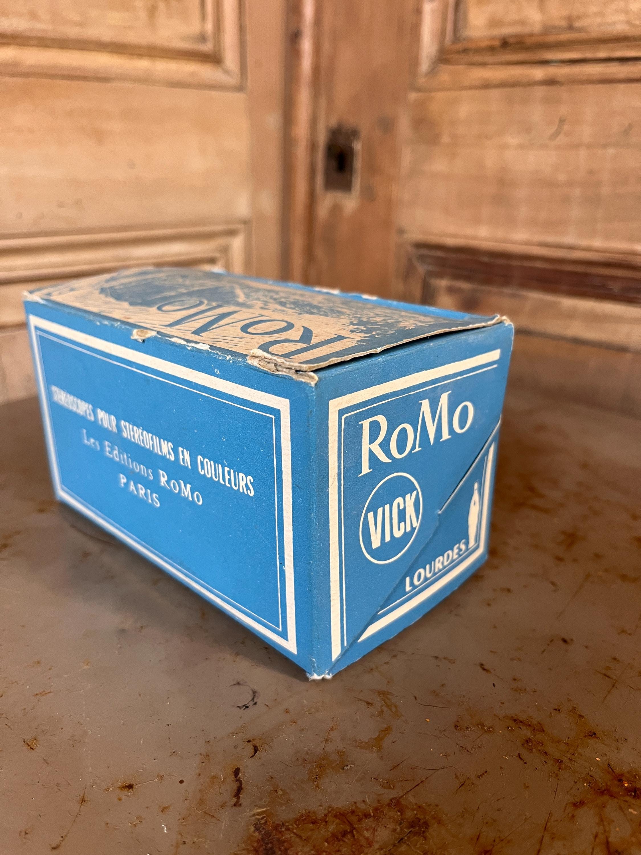 Stéréoscope Vintage ROMO – Avec Boîte d'Origine et Notice – France Années 50/60