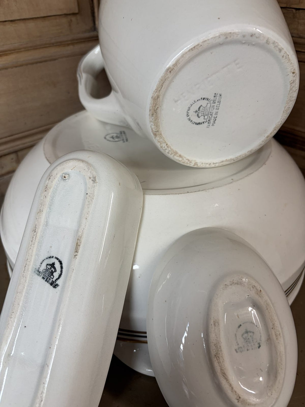 Service de toilette Nimy liseré doré vintage - L'Heureux Nouveau