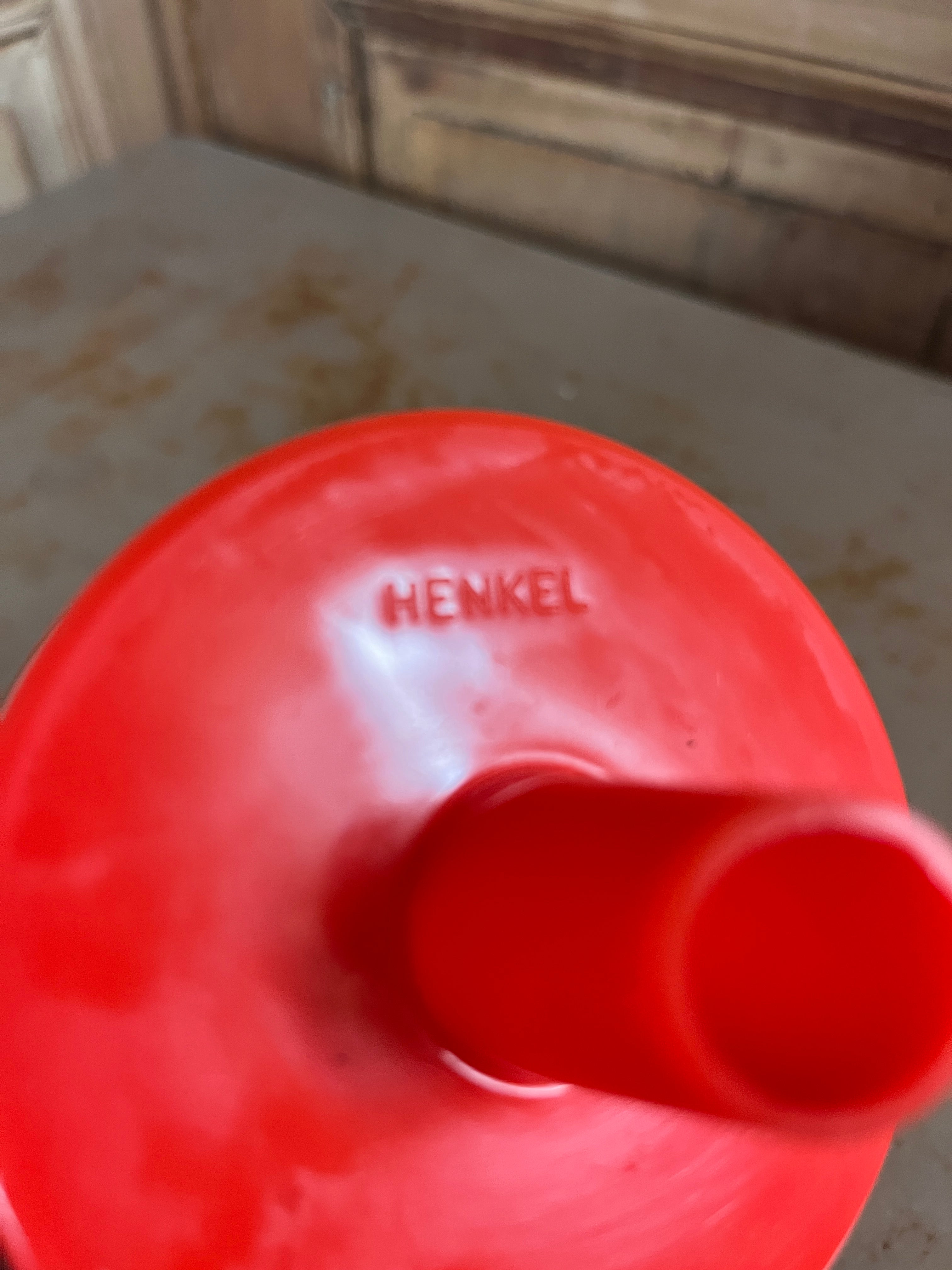 Sucrier Doseur Vintage Henkel – Décor Pommes Rouge Pop Années 70
