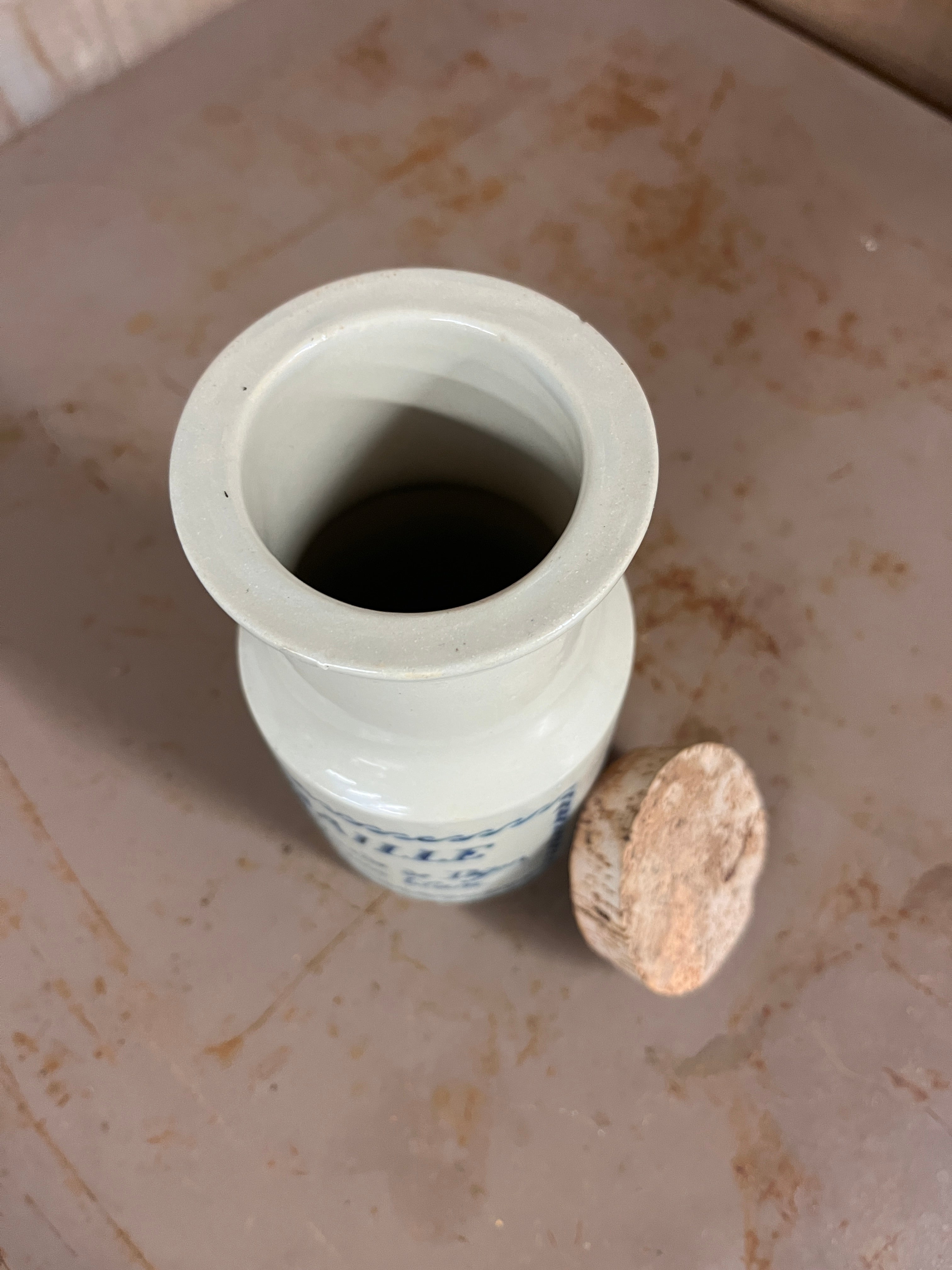 Pot à Moutarde Ancien Maille en Grès Émaillé – Déco Cuisine Vintage Époque Pop
