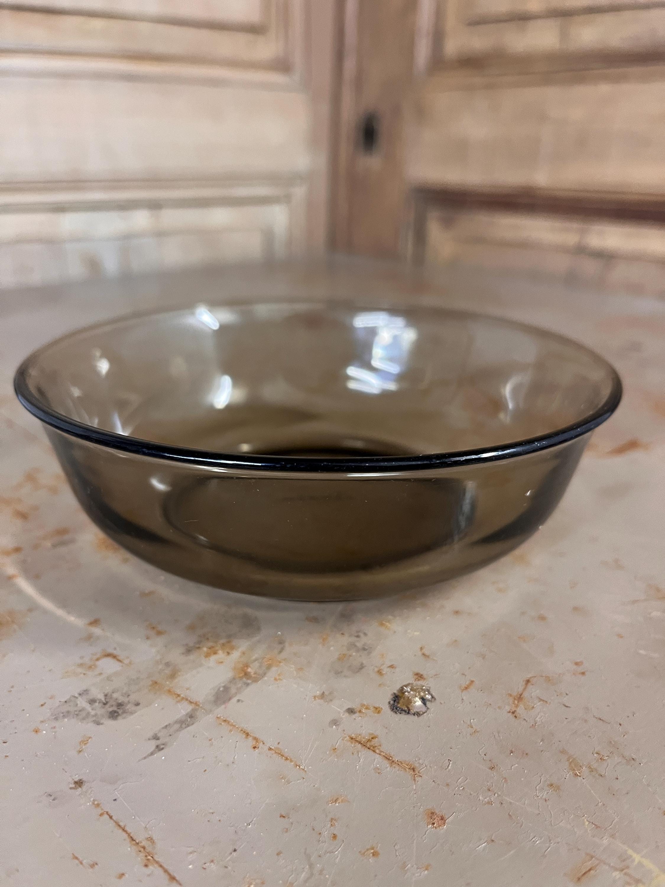 Assiettes creuses / Coupelles Henkel Verre Fumé – Vaisselle Vintage Années 70 (Lot de 2)