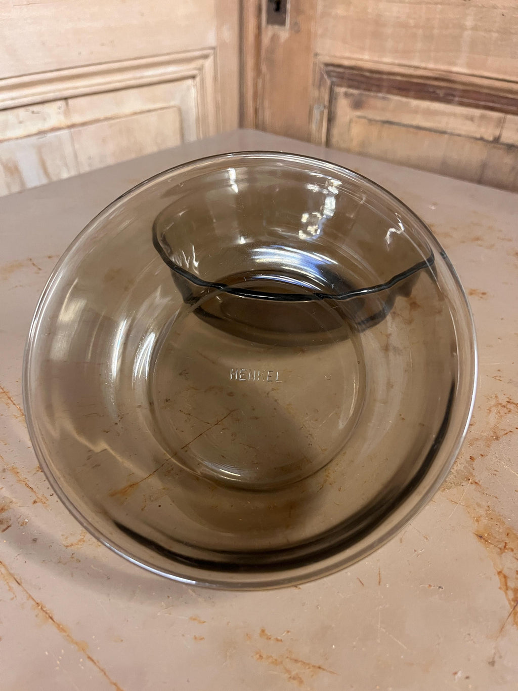 Assiettes creuses / Coupelles Henkel Verre Fumé – Vaisselle Vintage Années 70 (Lot de 2)